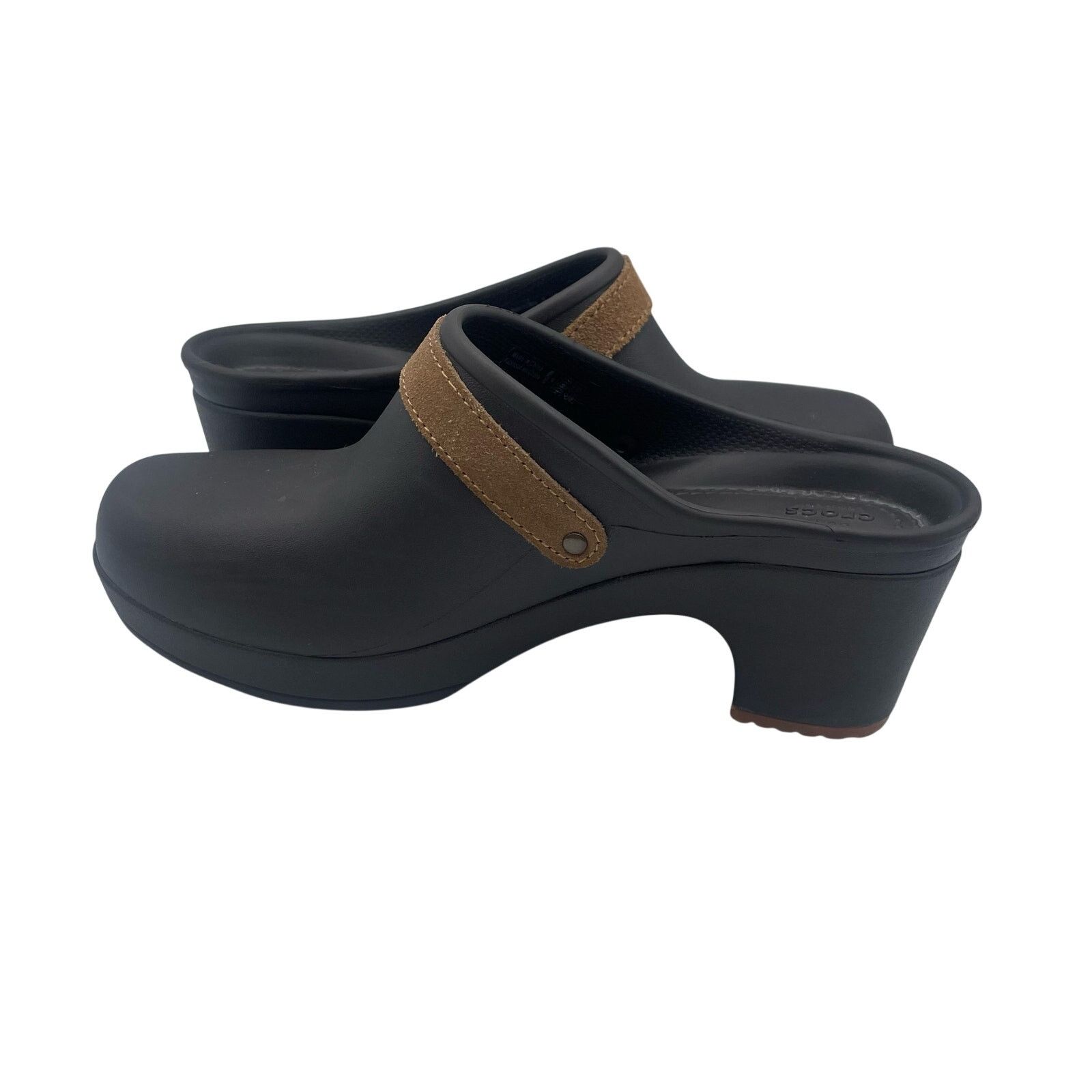 Crocs Crocs Sarah Mule Clog Heels Shoes Comfort Brown Womens 6 Size US 6 / IT 36 - 5 Thumbnail