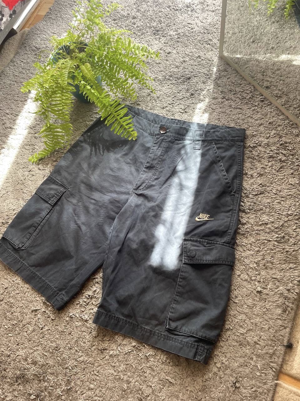 Nike × Vintage 00s Nike Vintage Cargo Shorts Nike Streetwear Logo Swoosh Size US 32 / EU 48 - 3 Thumbnail