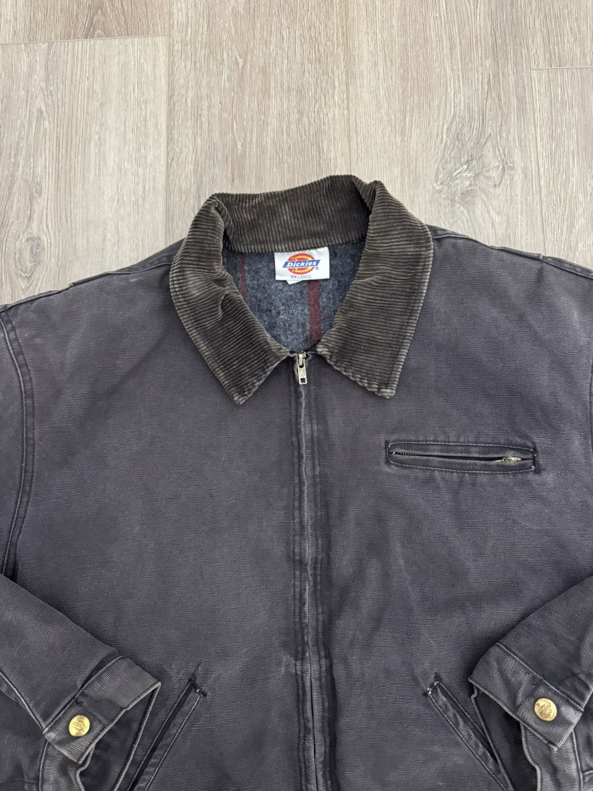 Dickies Detroit Jacket XXL Blanket Lined Faded Black Bomber Size US XXL / EU 58 / 5 - 4 Thumbnail