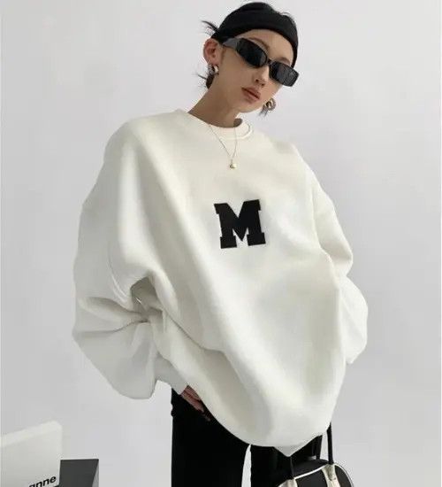 Japanese Brand × Vintage Korean Pullover Print Thickened Sweatshirt Size ONE SIZE - 1 Thumbnail