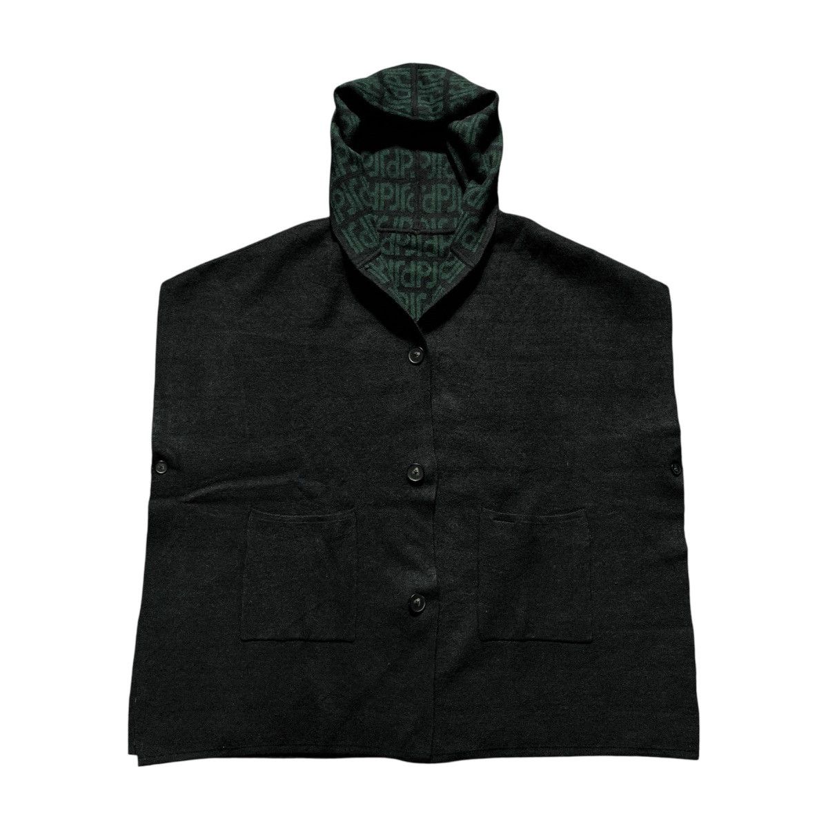 Japanese Brand Paul & Joe Double Side Hooded Scraft Cardigan Monogram Size US XXL / EU 58 / 5 - 5 Thumbnail