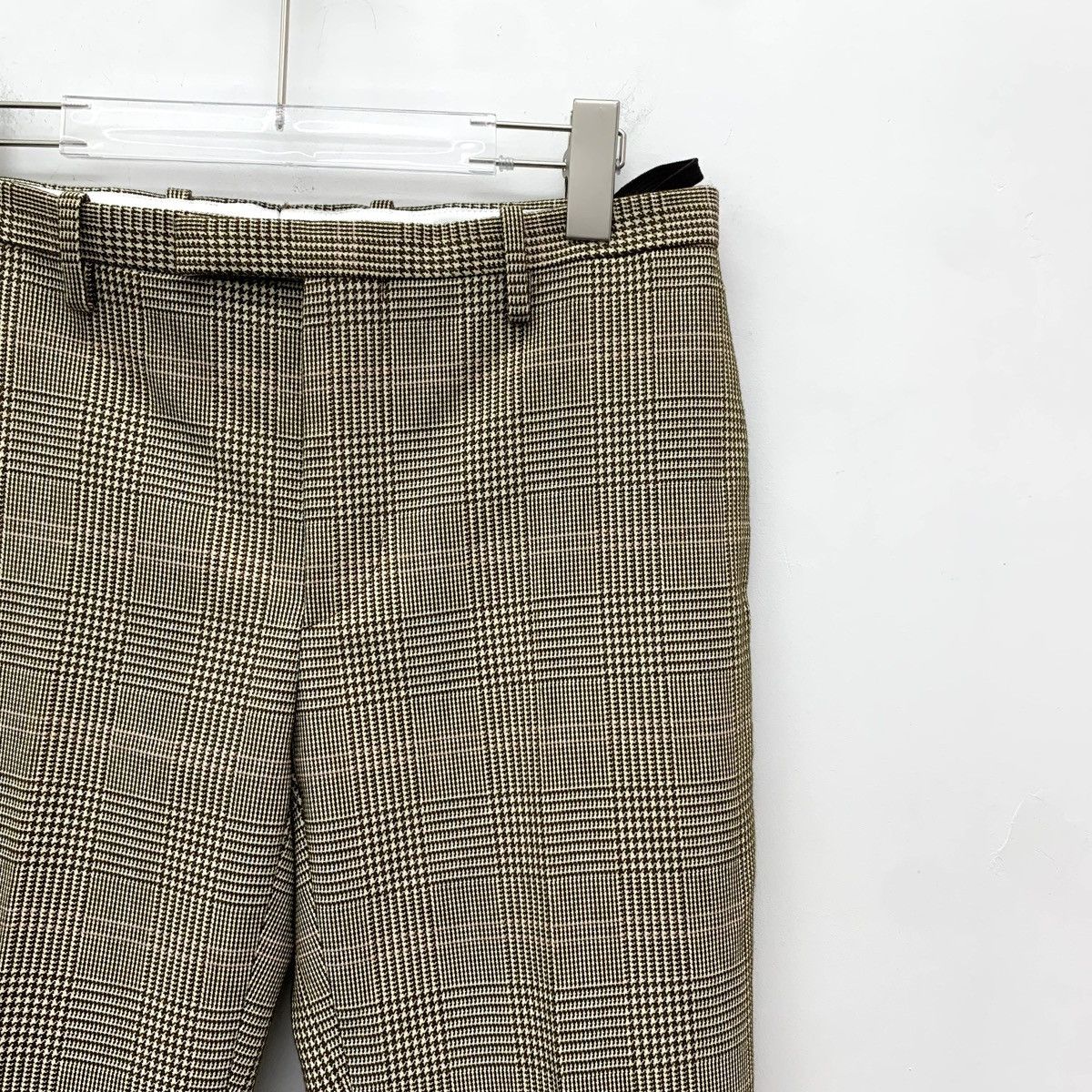 Louis Vuitton Louis Vuitton Light Brown Houndstooth Wool Trousers K26WX Size 25" / US 0 / IT 36 - 3 Thumbnail