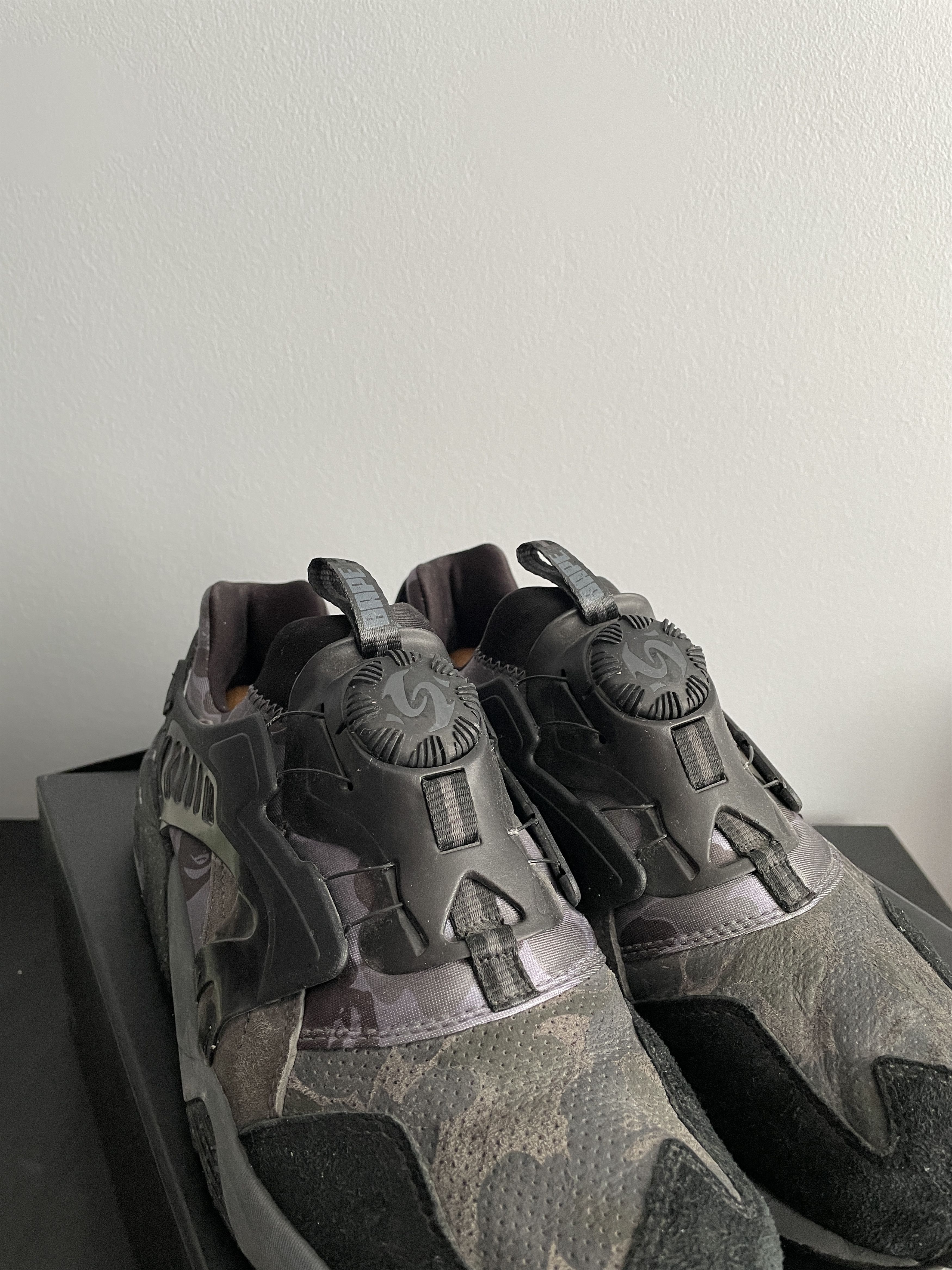 Puma A Bathing Ape x Puma Disc Blaze Puma Black Camo BAPE Size US 10.5 / EU 43-44 - 4 Thumbnail