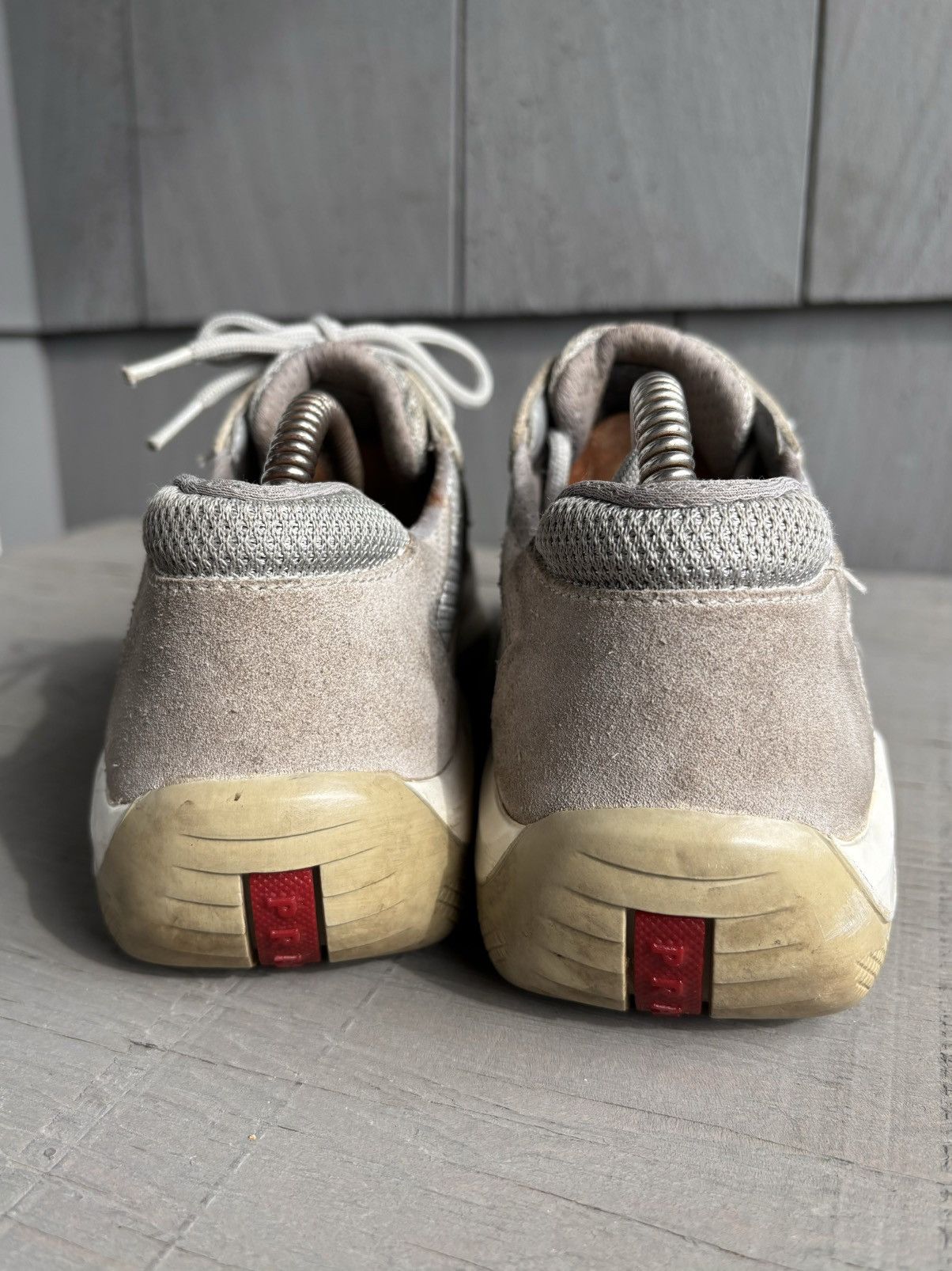 Prada × Vintage Vintage Prada Americas Cup Sneakers 3163 Linea Rossa Size US 6.5 / IT 36.5 - 12 Thumbnail