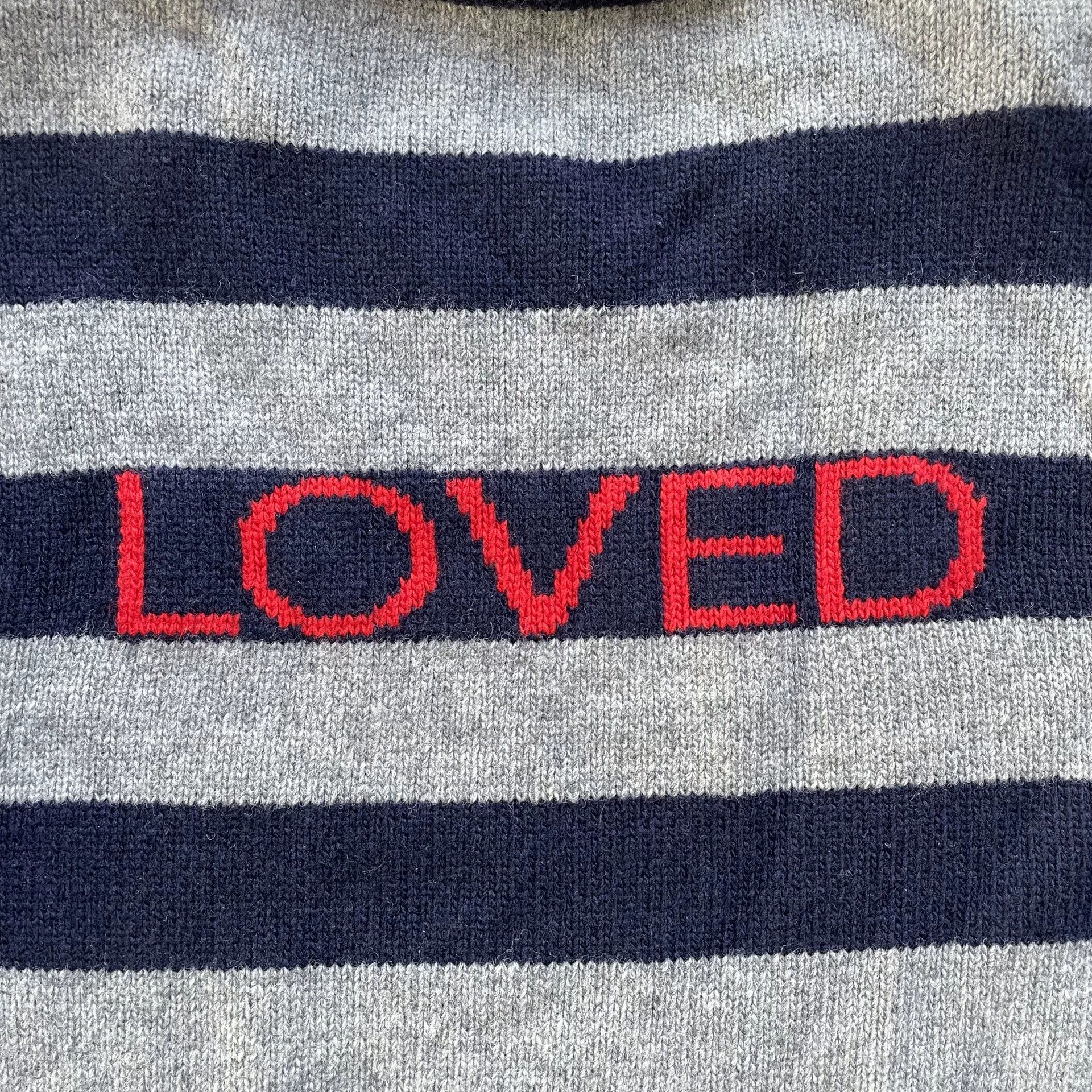 Gucci Gucci 99 New Rainbow Disc Gray Blue Stripe Unisex Sweater L Size L / US 10 / IT 46 - 4 Thumbnail