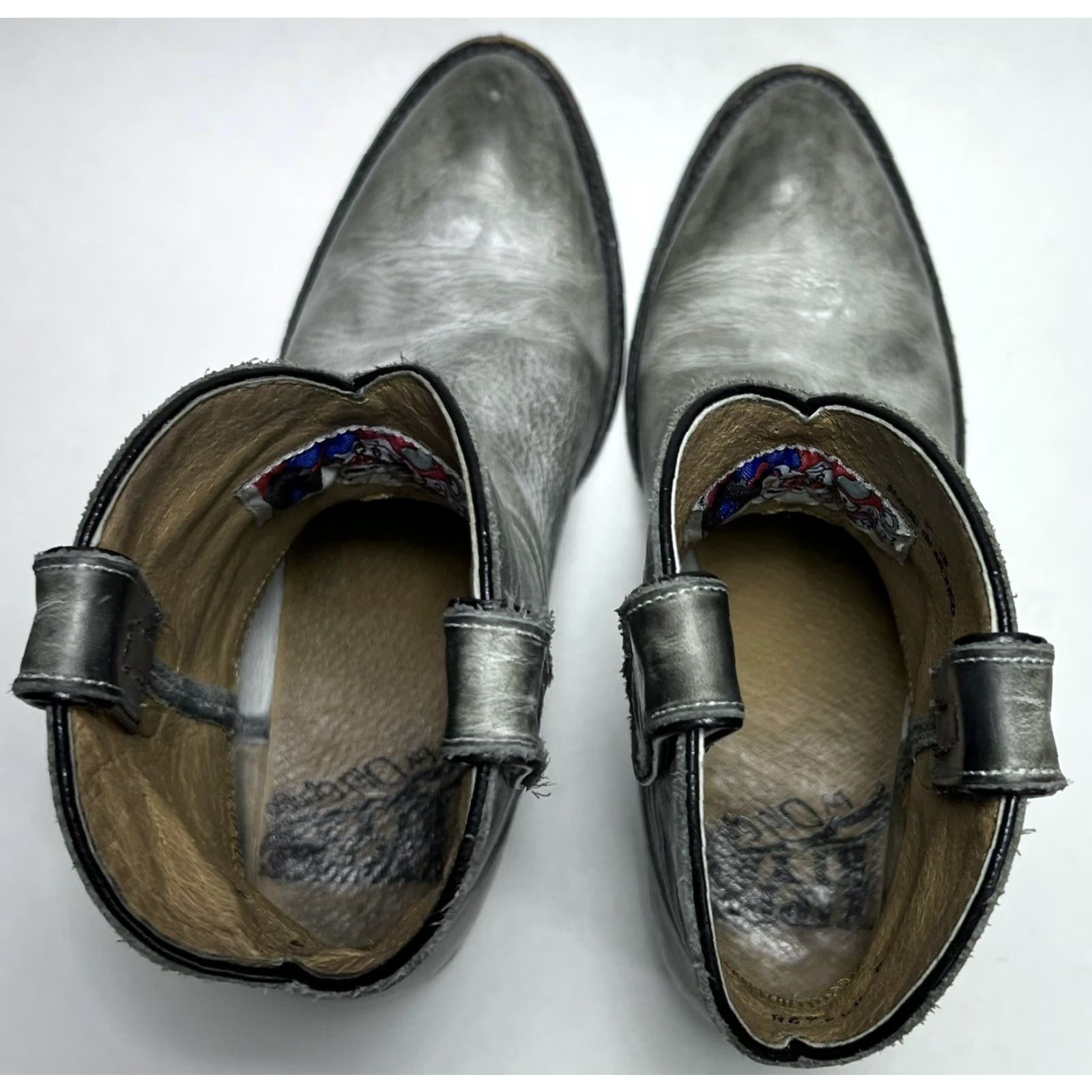Old Gringo VINTAGE Old Gringo YIPPEE KIKAY Distressed Gray Leather Western Cowboy Boots 7 B Womens Size US 7 / IT 37 - 7 Thumbnail
