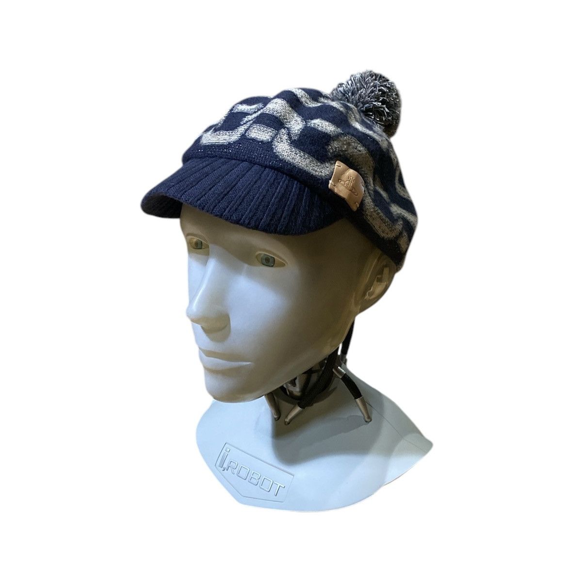Designer × Vivienne Westwood Vivienne Westwood Chain Motive Visor Beanie Hat Size ONE SIZE - 4 Thumbnail