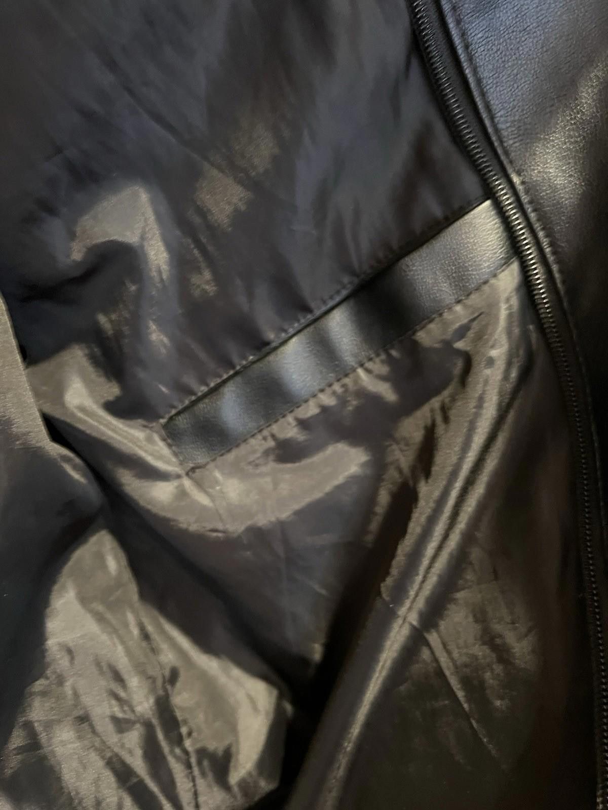 The Unbranded Brand Black Faux Leather Moto Jacket with Zip Pockets Large Mens Size US L / EU 52-54 / 3 - 6 Thumbnail