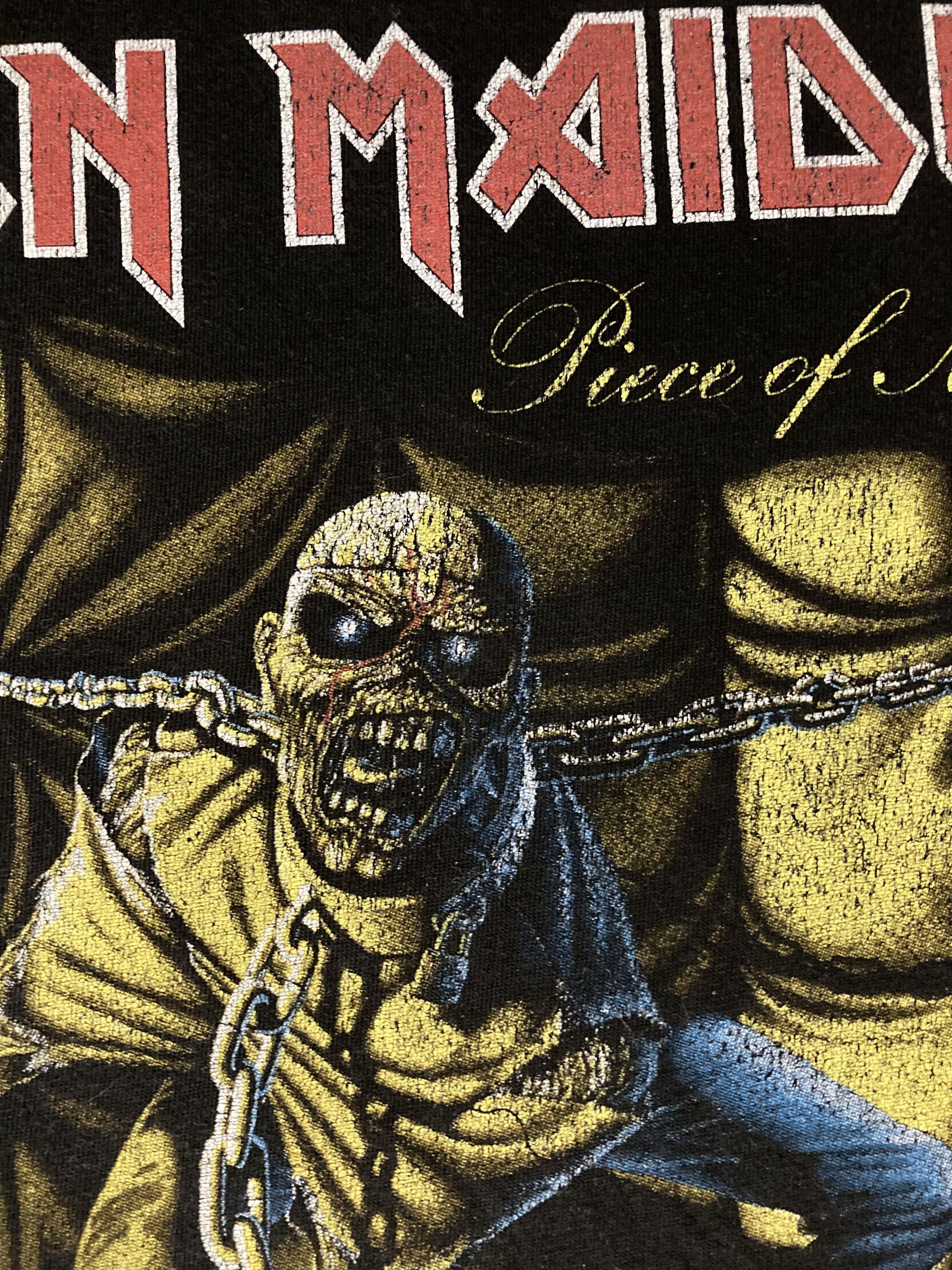 Band Tees × Iron Maiden × Vintage Vintage Iron Maiden Shirt Piece Of Mind 2004 Size US L / EU 52-54 / 3 - 10 Thumbnail