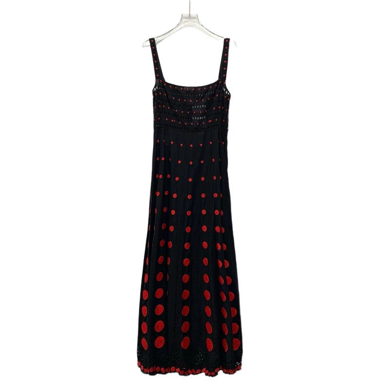 Dior Dior Black polka dot full-printed cotton strap dress Size XS / US 0-2 / IT 36-38 - 1 Thumbnail