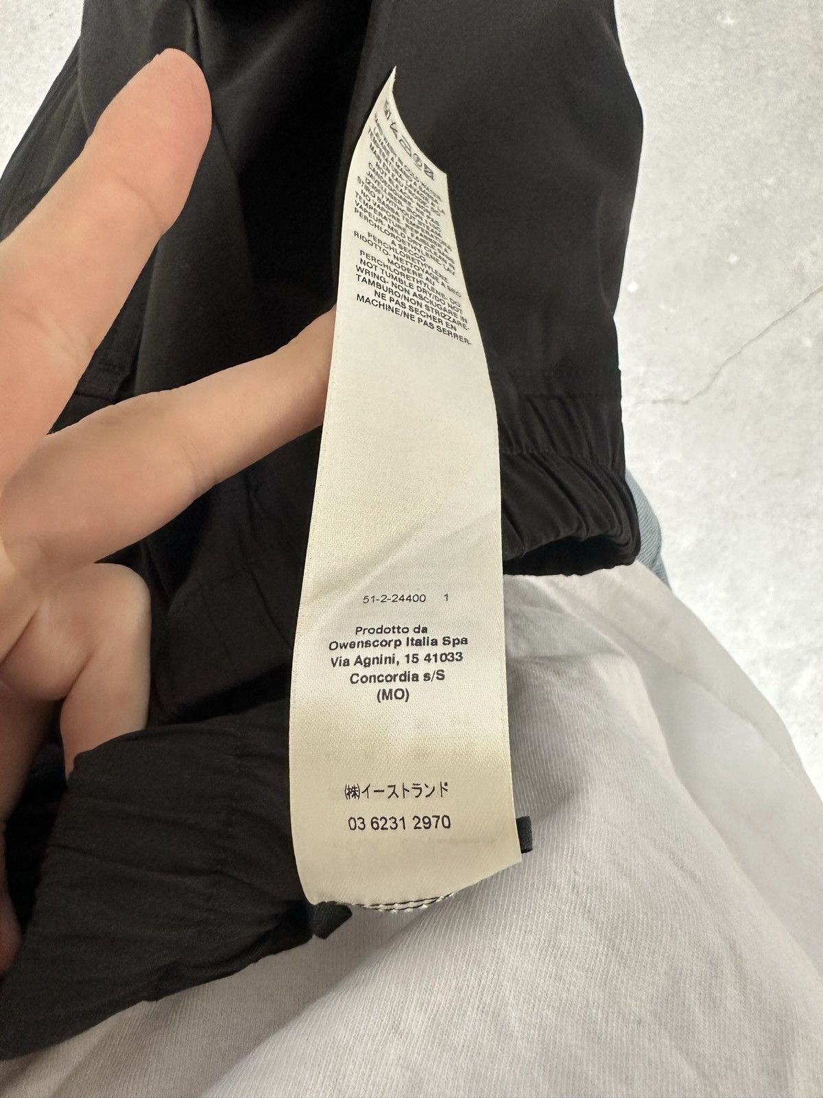 Rick Owens SS24 Lido cotton pants