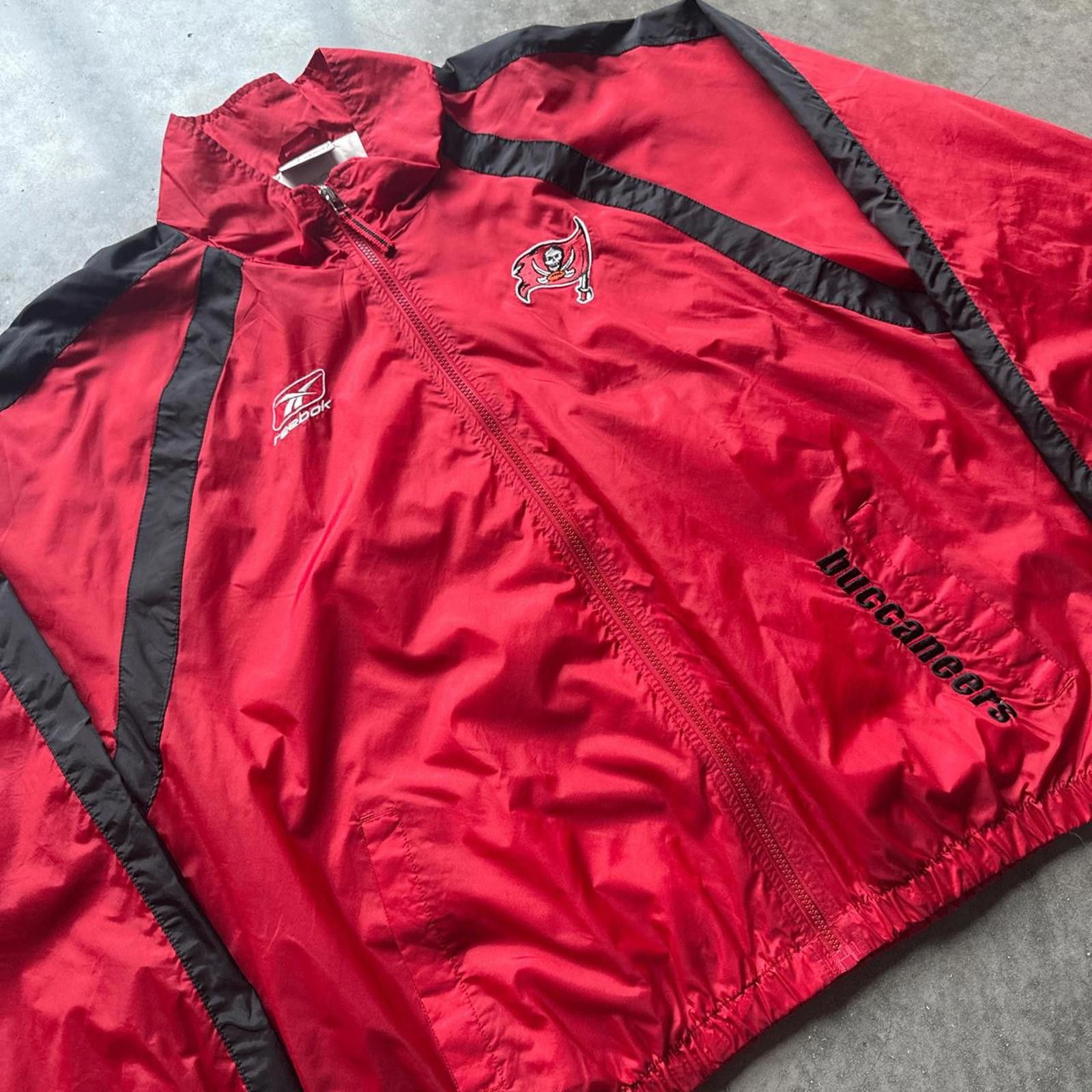 Reebok Vintage Y2k NFL Tampa Bay Buccaneers Reebok Windbreaker Size US XL / EU 56 / 4 - 3 Thumbnail