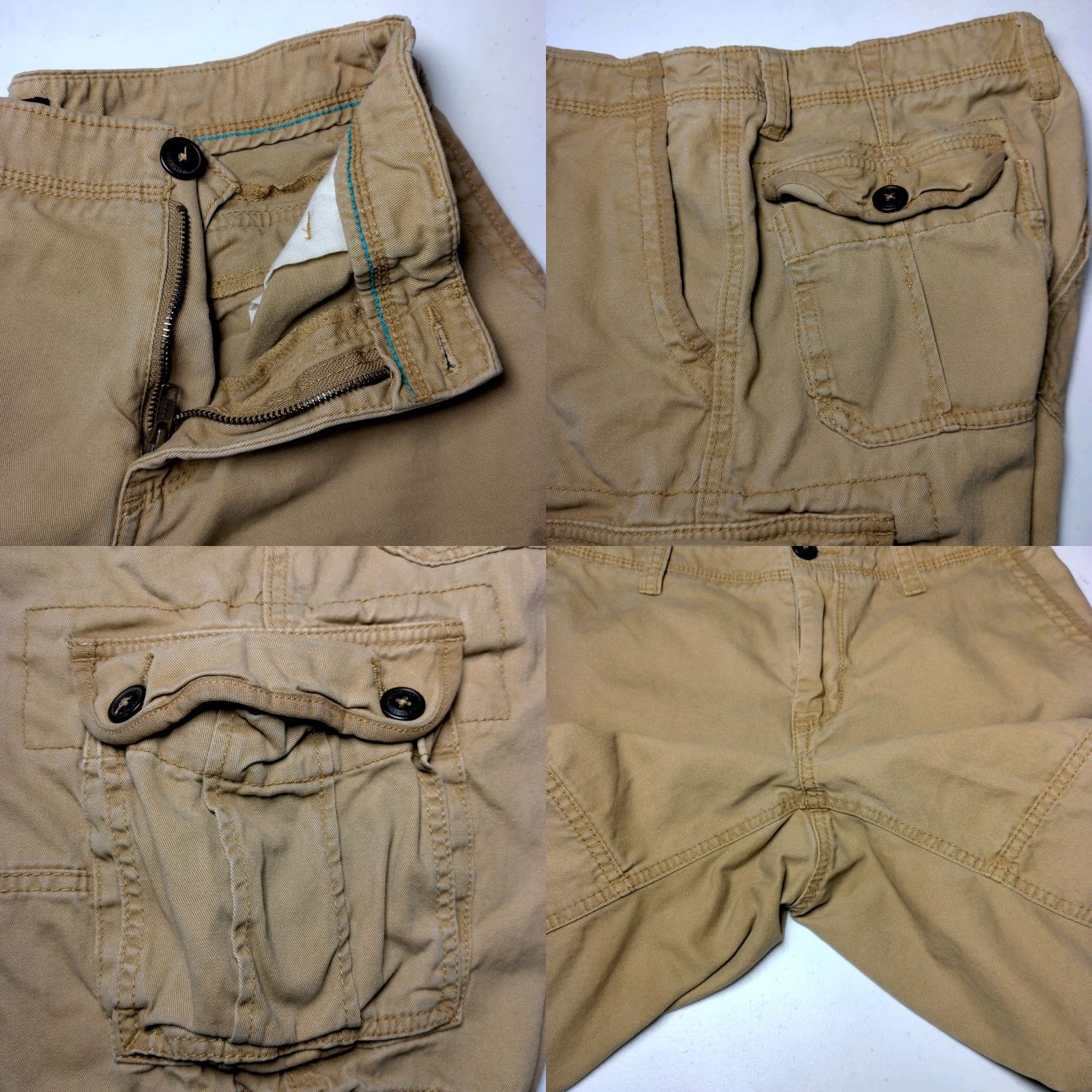 Vintage VINTAGE Aeropostale Cargo Shorts Men 30 Brown Cotton Cargo Shorts 30x9.5 Mens Brown Summer Casual Workwear Baggy-Utility Size US 30 / EU 46 - 8 Thumbnail