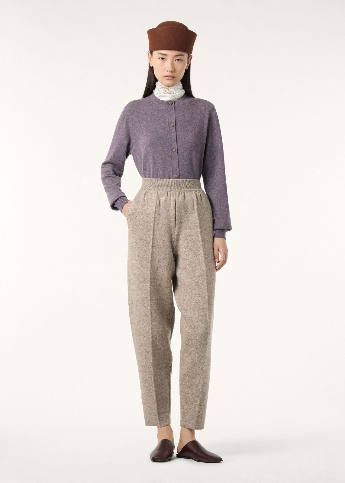 Loro Piana o1srvl11e0526 FAP2678 Classic Cardigan in Purple Size XS / US 0-2 / IT 36-38 - 5 Thumbnail