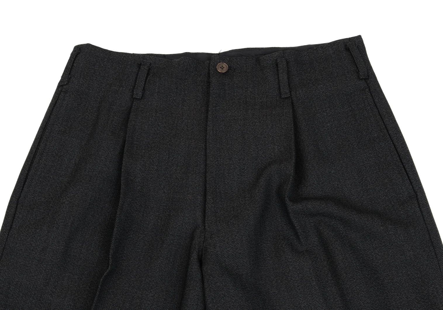 Jean Paul Gaultier Wool Tuck Tapered Pants in Charcoal Size 48 Size US 32 / EU 48 - 2 Thumbnail