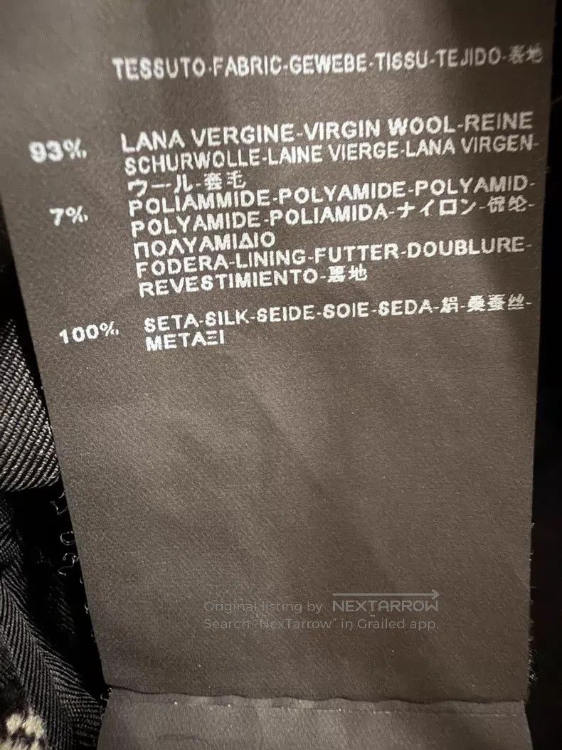 Saint Laurent Paris Saint Laurent Paris Black and White Striped Coat i Size US M / EU 48-50 / 2 - 6 Thumbnail