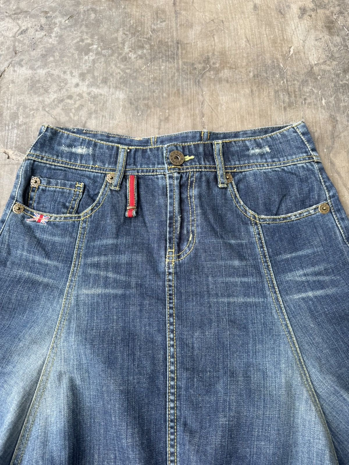 If Six Was Nine Vintage ASK skirt SIZE 27 Asymmetrical Designer Denim Size 30" / US 8 / IT 44 - 10 Thumbnail