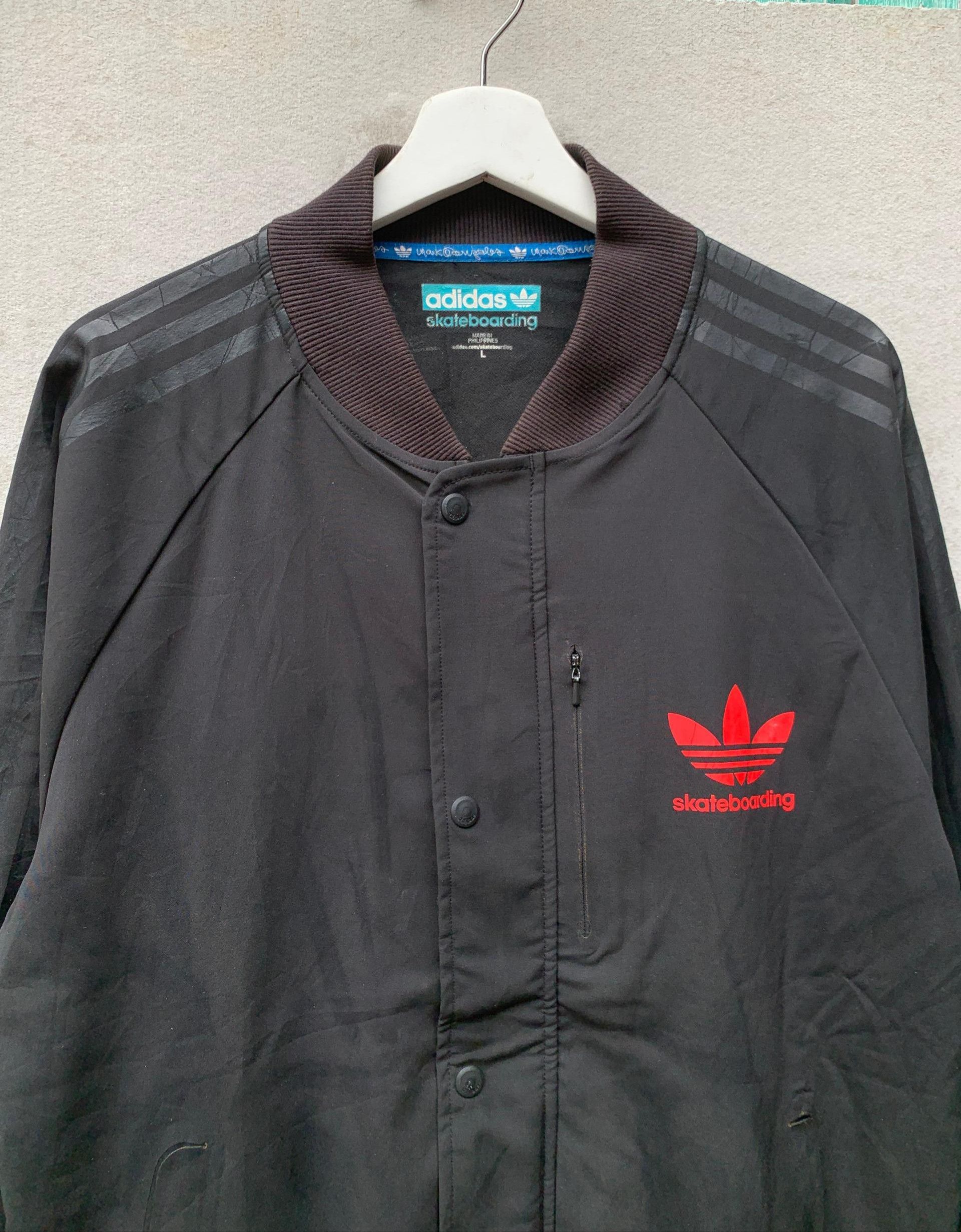 Adidas vtg Adidas Skateboarding Cartoon Button Zipper Jacket Size US L / EU 52-54 / 3 - 5 Thumbnail