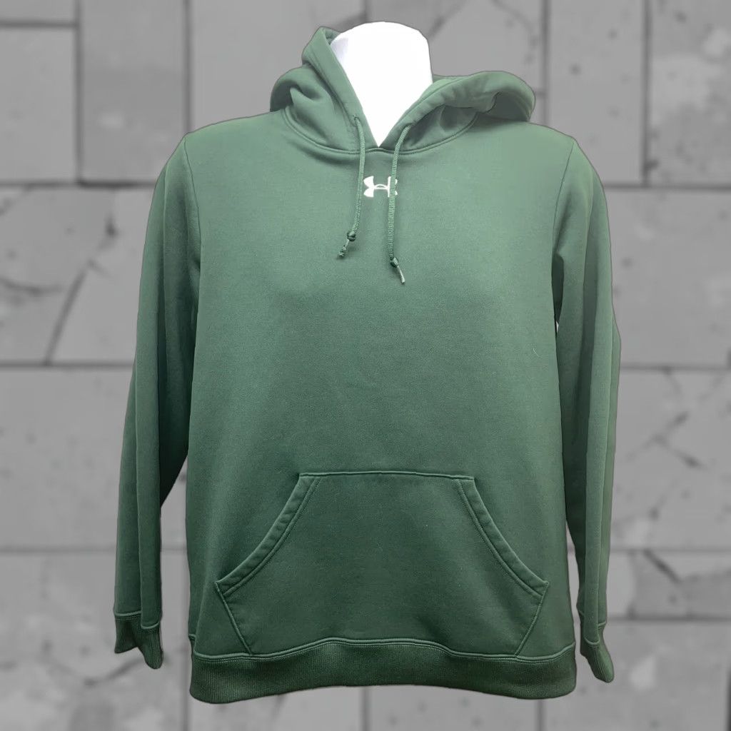 Under Armour Under Armour Jacket Mens M Dark Green Polyester Athletic Hoodie Size US M / EU 48-50 / 2 - 1 Thumbnail