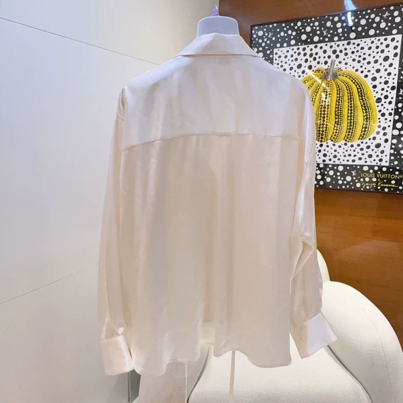 Loewe LOEWE Lace ribbon embroidered shirt jacket Size XXS / US 00 / IT 34 - 2 Thumbnail