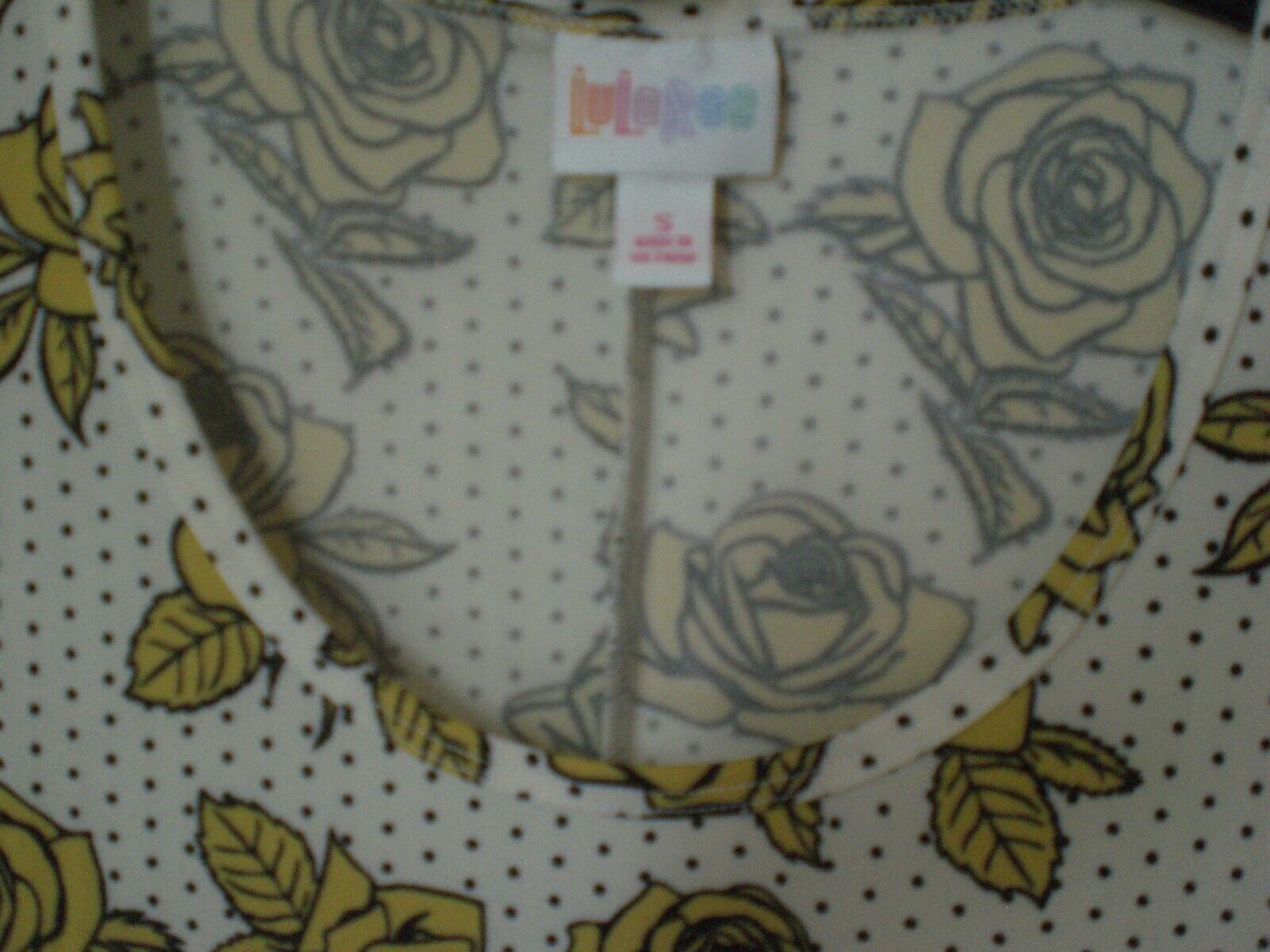 Other NWT LuLaRoe Dani MaxiDress White w/Black Yellow Floral SMALL Size S / US 4 / IT 40 - 2 Thumbnail