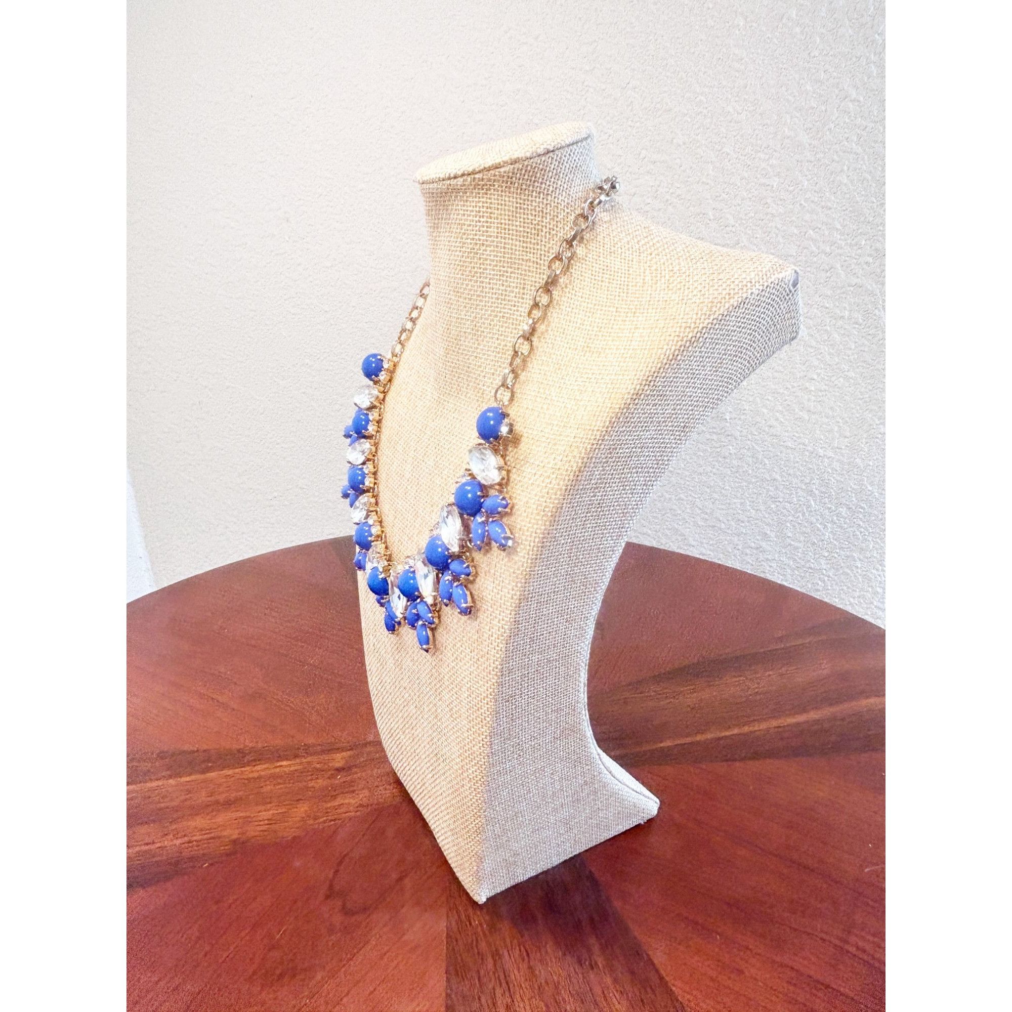 J.Crew J. Crew Round Teardrop Rhinestone Bib Statement Necklace in Size ONE SIZE - 2 Thumbnail