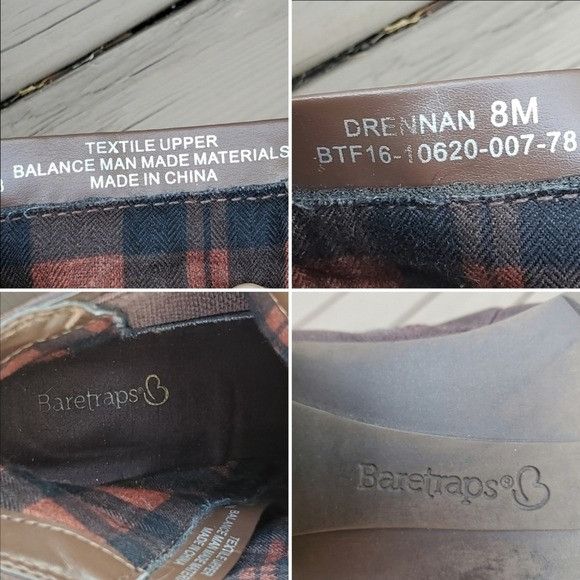 Baretraps Drennan Brown Faux Vegan Suede Chunky Slouchy Boot