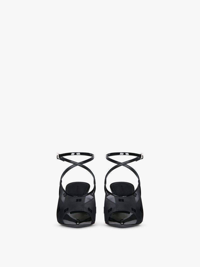 Givenchy o1srvl11e1225 Show Slingback Sandals in Black Size US 10.5 / IT 40.5 - 2 Thumbnail
