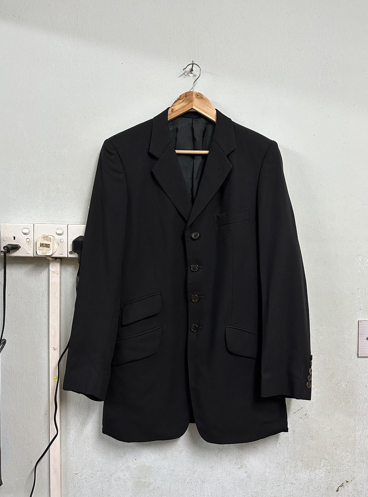 Paul Smith Paul Smith Tailored 4 Button Black Blazer Jacket Size US M / EU 48-50 / 2 - 5 Thumbnail