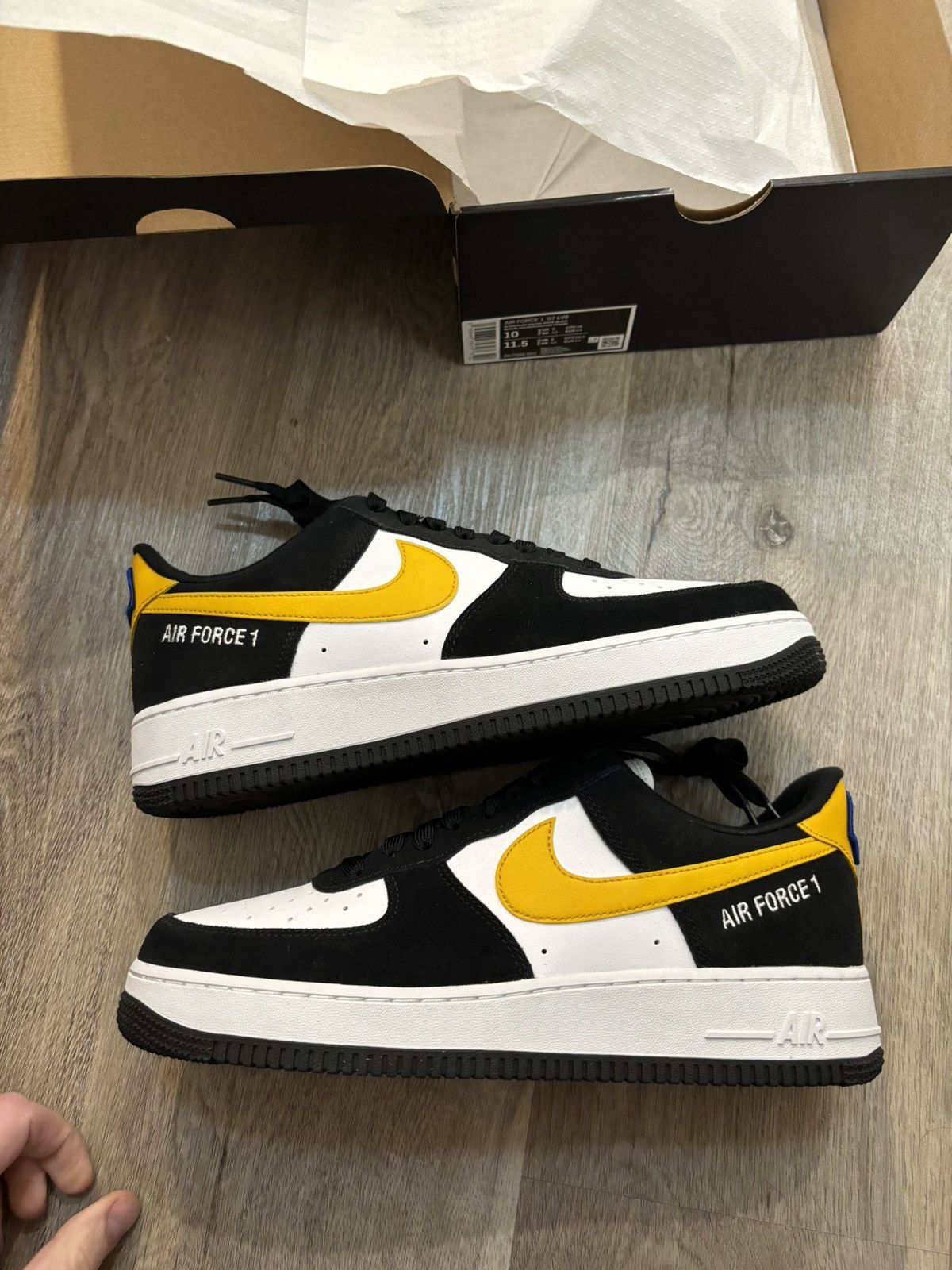 image of Nike Air Force 1 Athletic Club Shoes in Black, Men's (Size 10)
