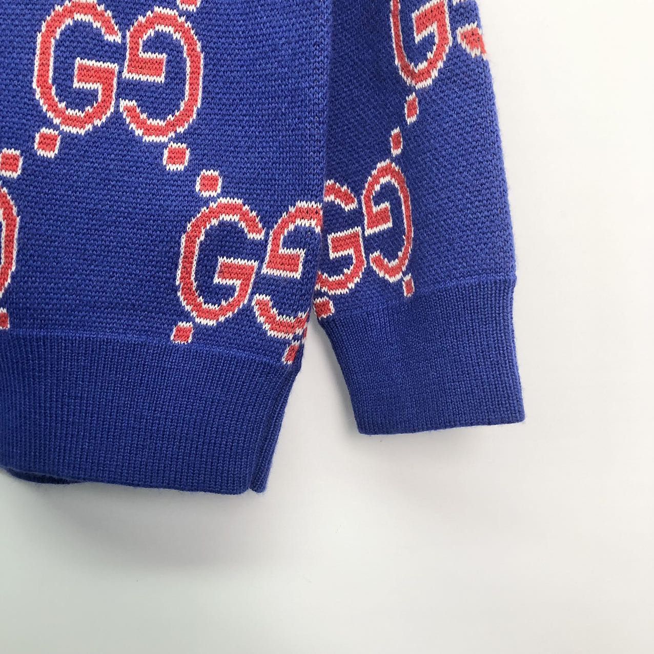 Gucci Gucci Dragon Baby Logo Long Sleeve Sweater Men Blue K26WX Size US XXS / EU 40 - 4 Thumbnail