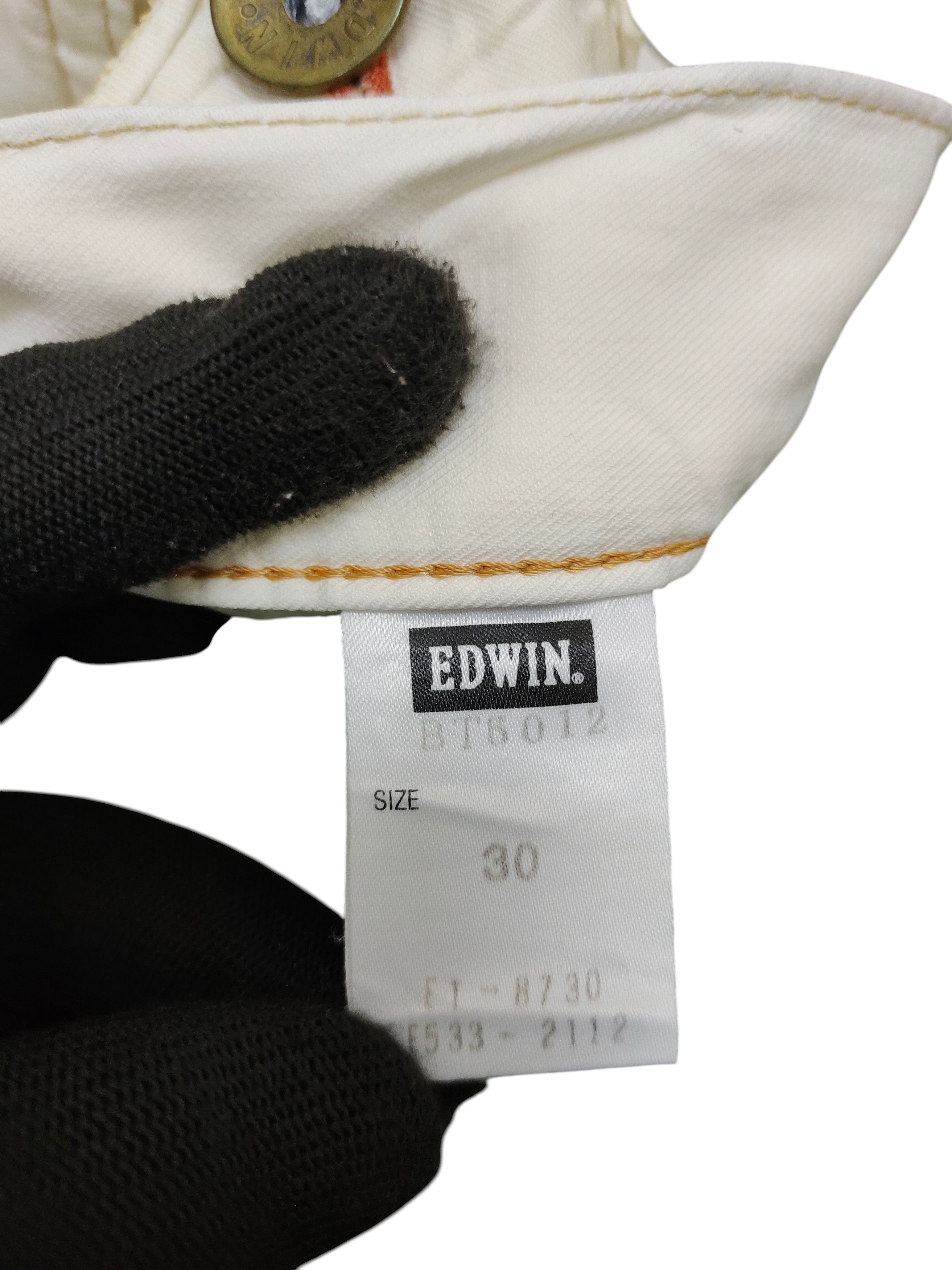 If Six Was Nine Flare Jeans Edwin Blue Trip White Denim Bootcut BT5012 Size US 30 / EU 46 - 12 Thumbnail