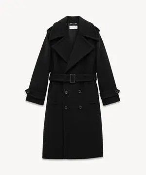 Saint Laurent Paris o1s1wg110126 790847 Trench Coat in Wool and Cashmere Felt Size US L / EU 52-54 / 3 - 1 Thumbnail
