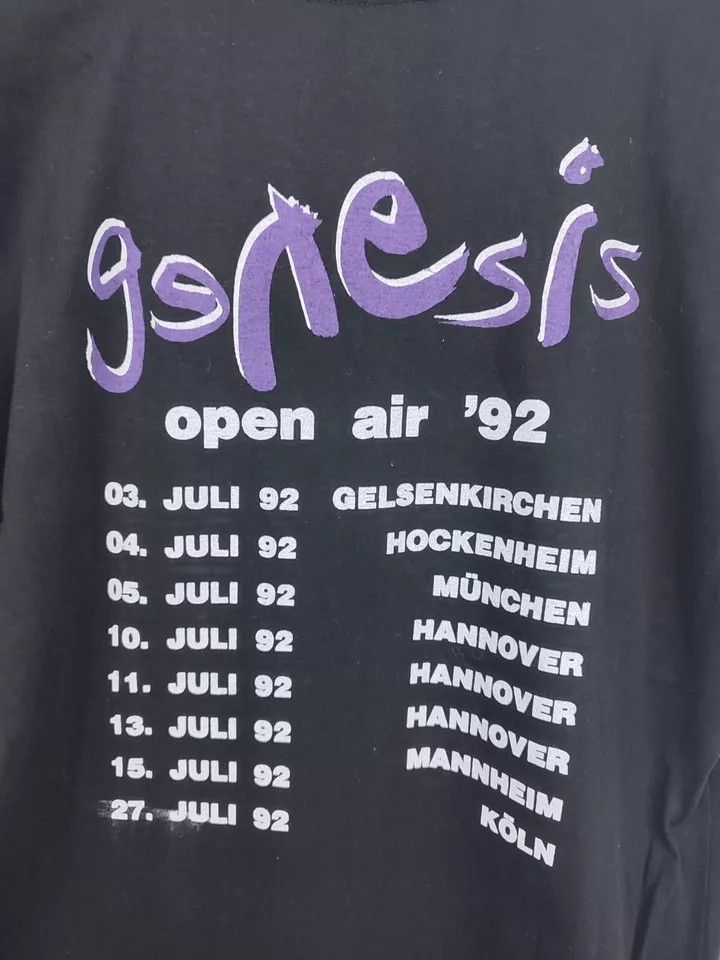Vintage Vintage 1992 Genesis Open Air European Tour t shirt Size L Size US L / EU 52-54 / 3 - 11 Thumbnail