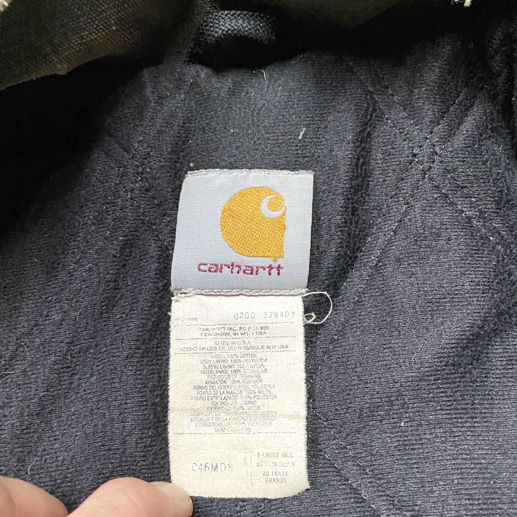 Carhartt VINTAGE Carhartt Jacket Mens XL Green 90S Quilted Barn Chore Work Coat C46 MOS Clothing Size US XL / EU 56 / 4 - 4 Thumbnail