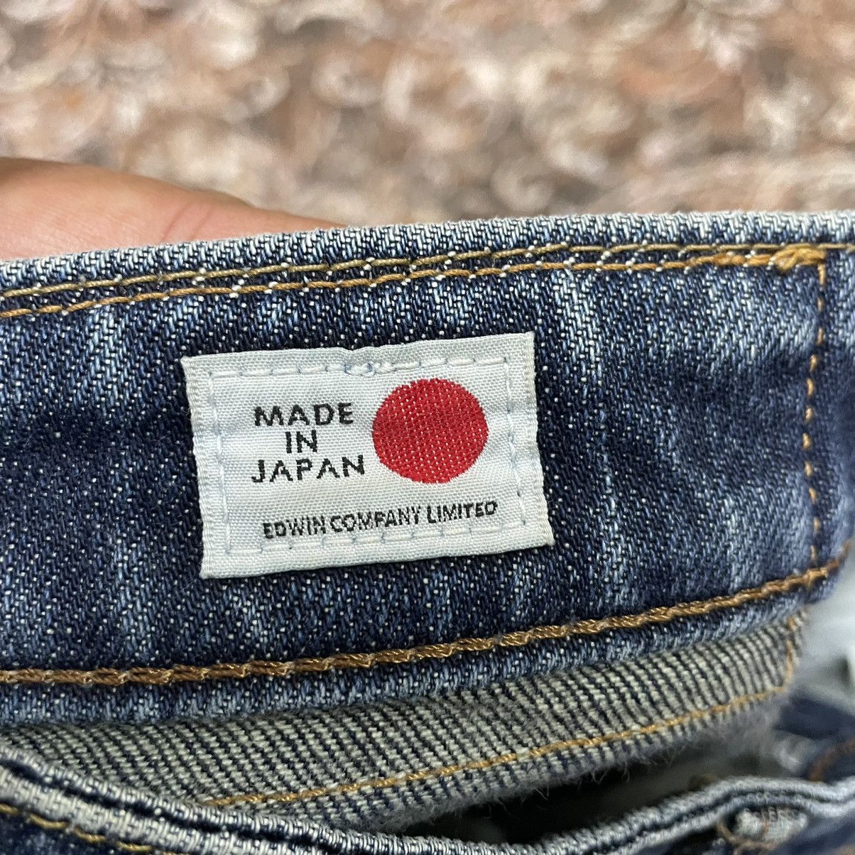 Edwin 🔥Vintage Edwin E50302 Stoned Washed Distress Denim Jeans Size US 30 / EU 46 - 12 Thumbnail