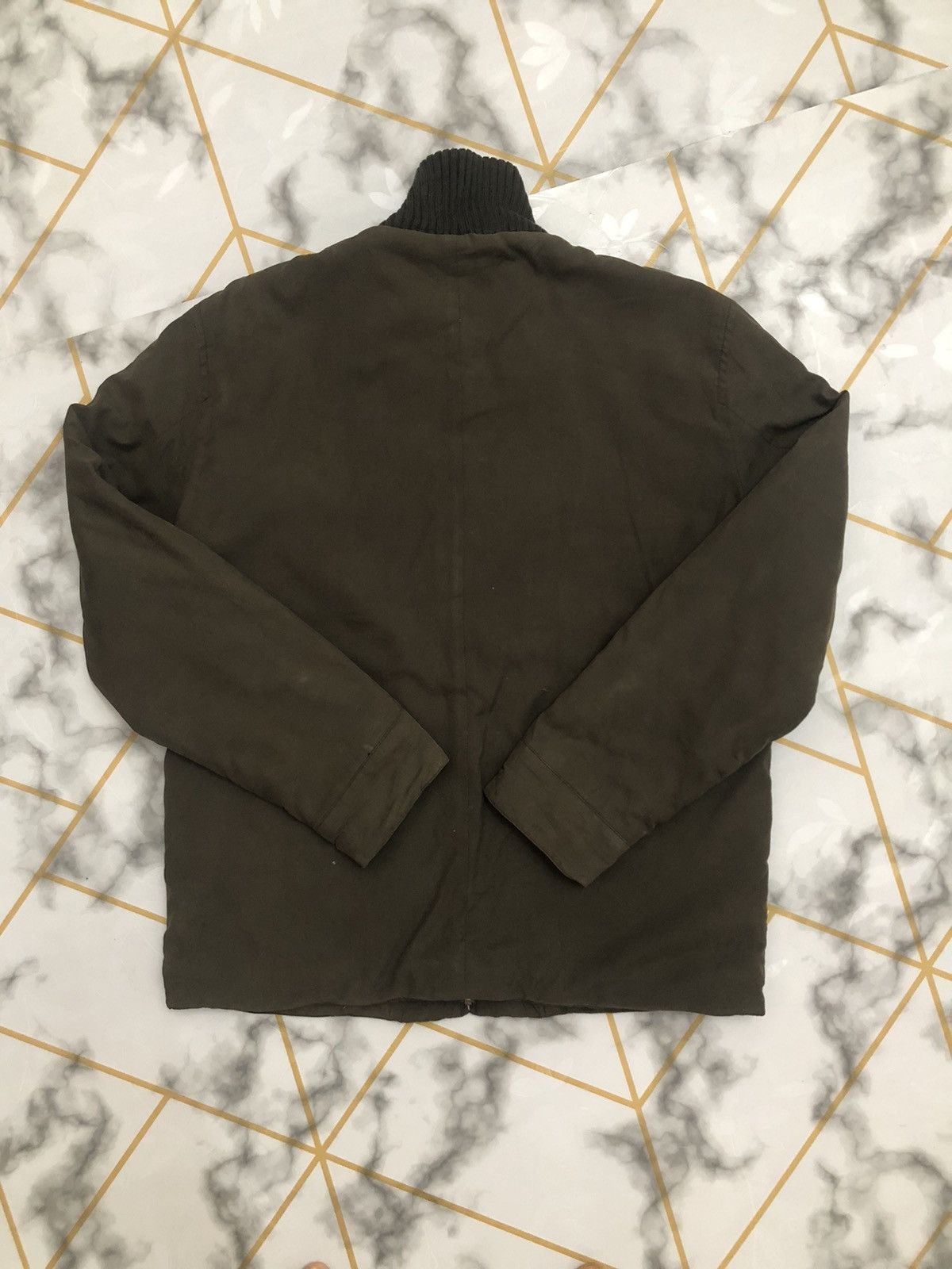 Calvin Klein × Vintage Vintage Calvin Klein Mass Green Zipper Jacket Size US L / EU 52-54 / 3 - 2 Thumbnail