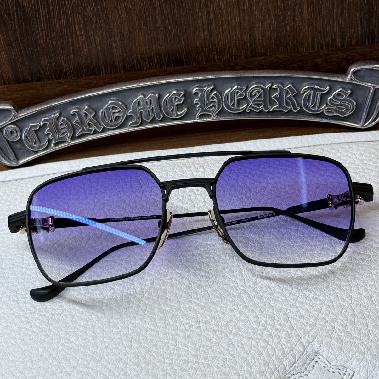 Chrome Hearts Chrome Hearts MAGNUM II 1/1 Lüx Lilac Sunglasses Size ONE SIZE - 2 Thumbnail