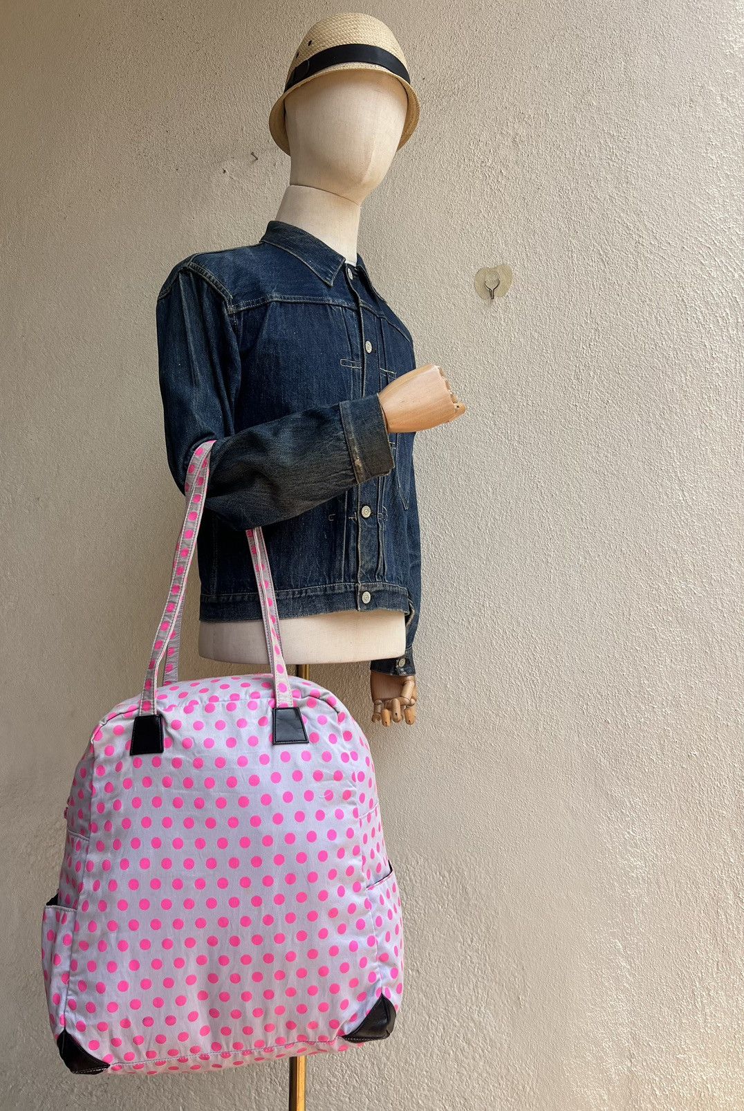 20471120 Milk Boy Japan Muddy Pink Polka Dot Bag Tote Size ONE SIZE - 3 Thumbnail
