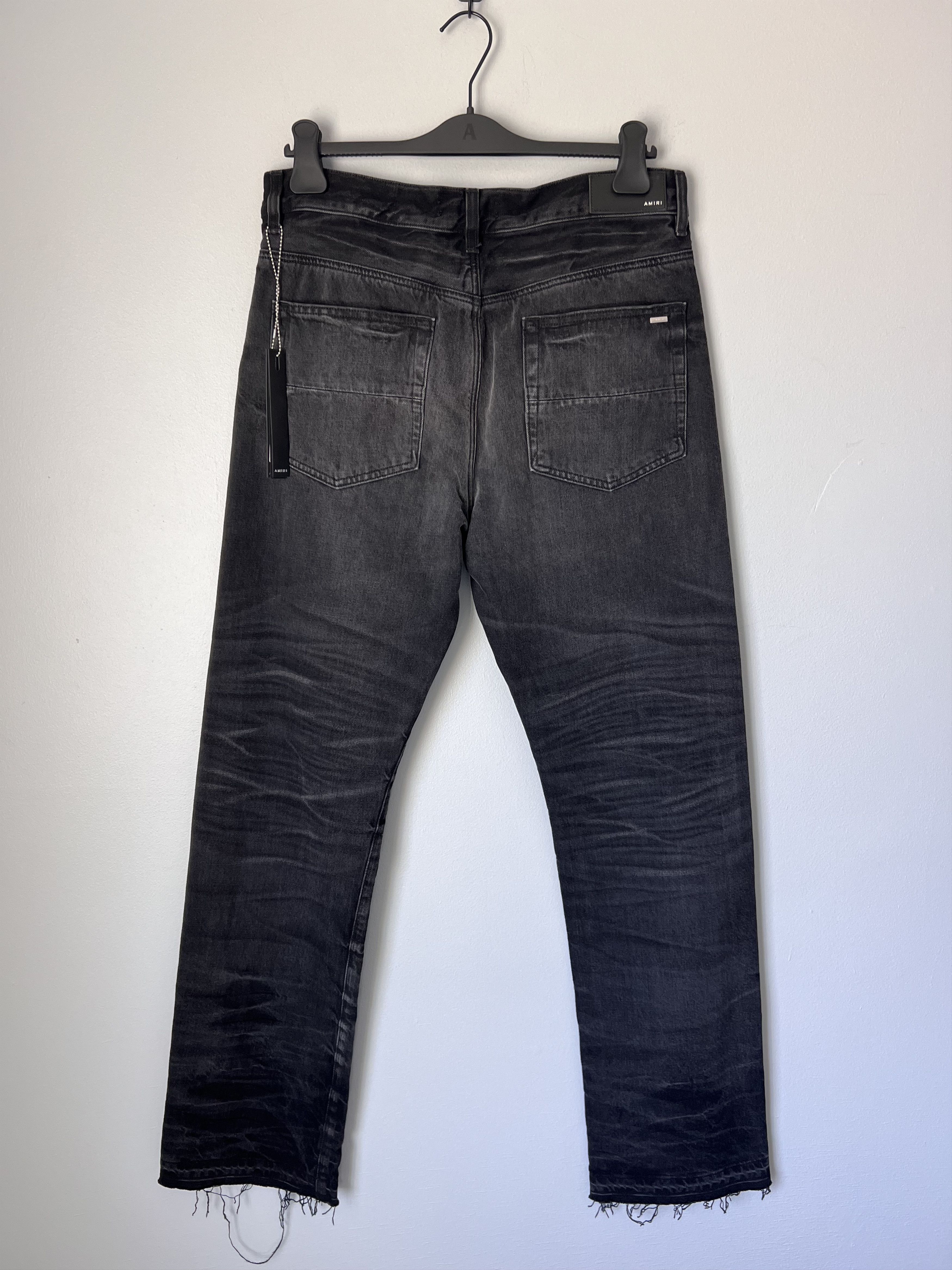 Amiri Amiri Release Hem Straight Leg Jeans in Black Size US 32 / EU 48 - 4 Thumbnail