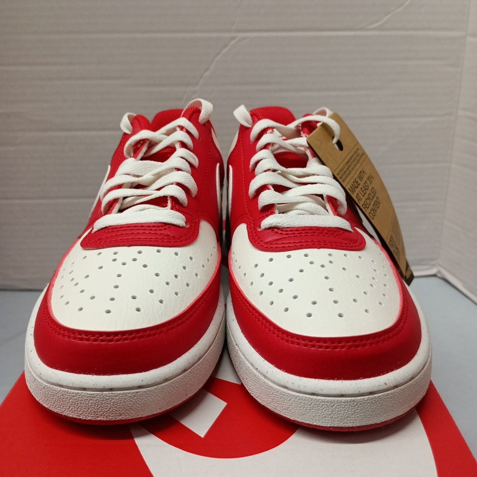 Nike Nike Court Vision Next Red White Sneakers Women’s Size 7.5 Size US 7.5 / IT 37.5 - 2 Thumbnail