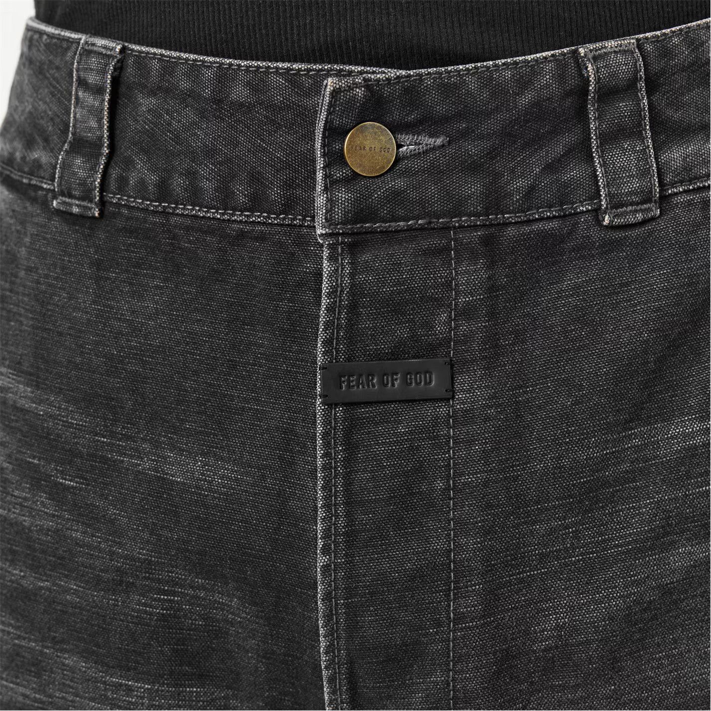Fear of God o1g2r1mq0426 Utility Relaxed Fit Cargo Trousers in Black Size US 32 / EU 48 - 5 Thumbnail
