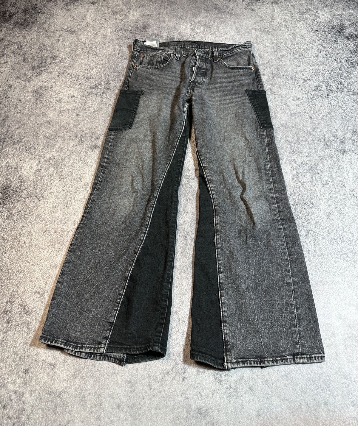 Other Y2K Vintage Levis Custom Baggy Pants Cargo Streetwear Rare L Size US 34 / EU 50 - 2 Thumbnail