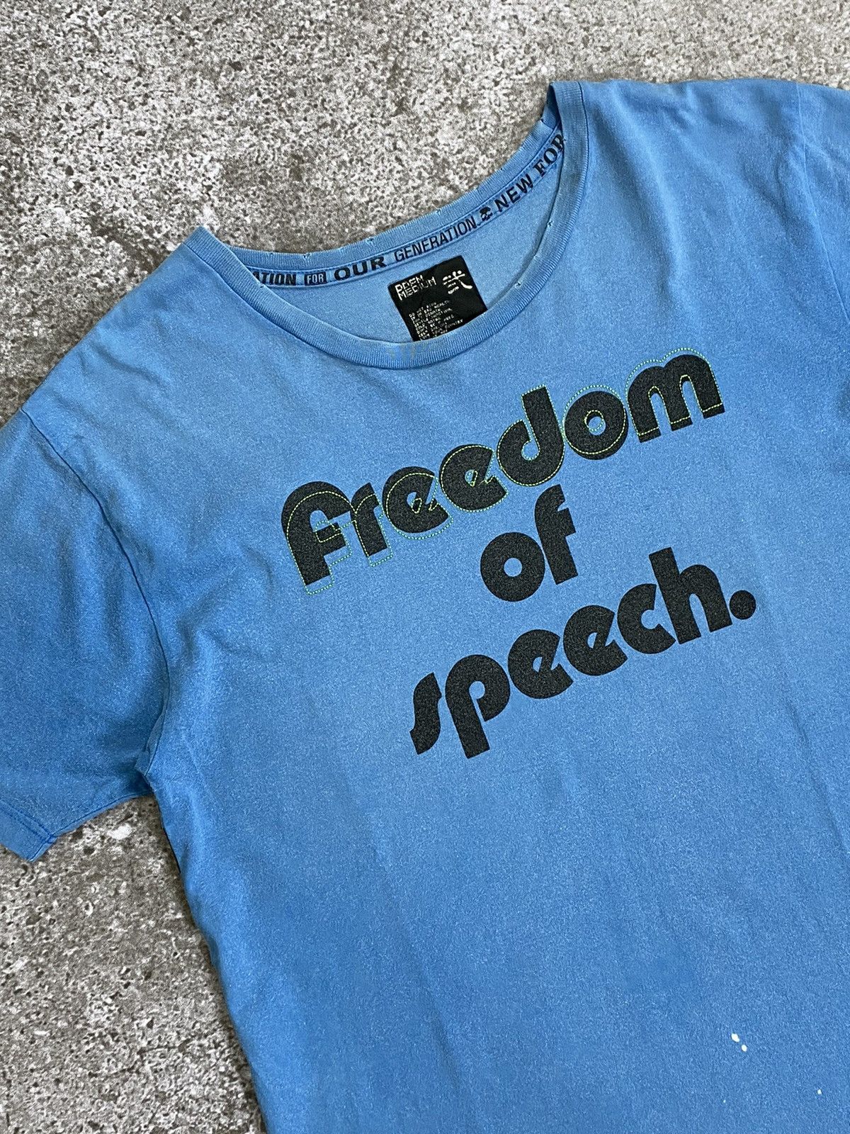 Japanese Brand PPFM Freedom of speech t shirt Size US M / EU 48-50 / 2 - 3 Thumbnail