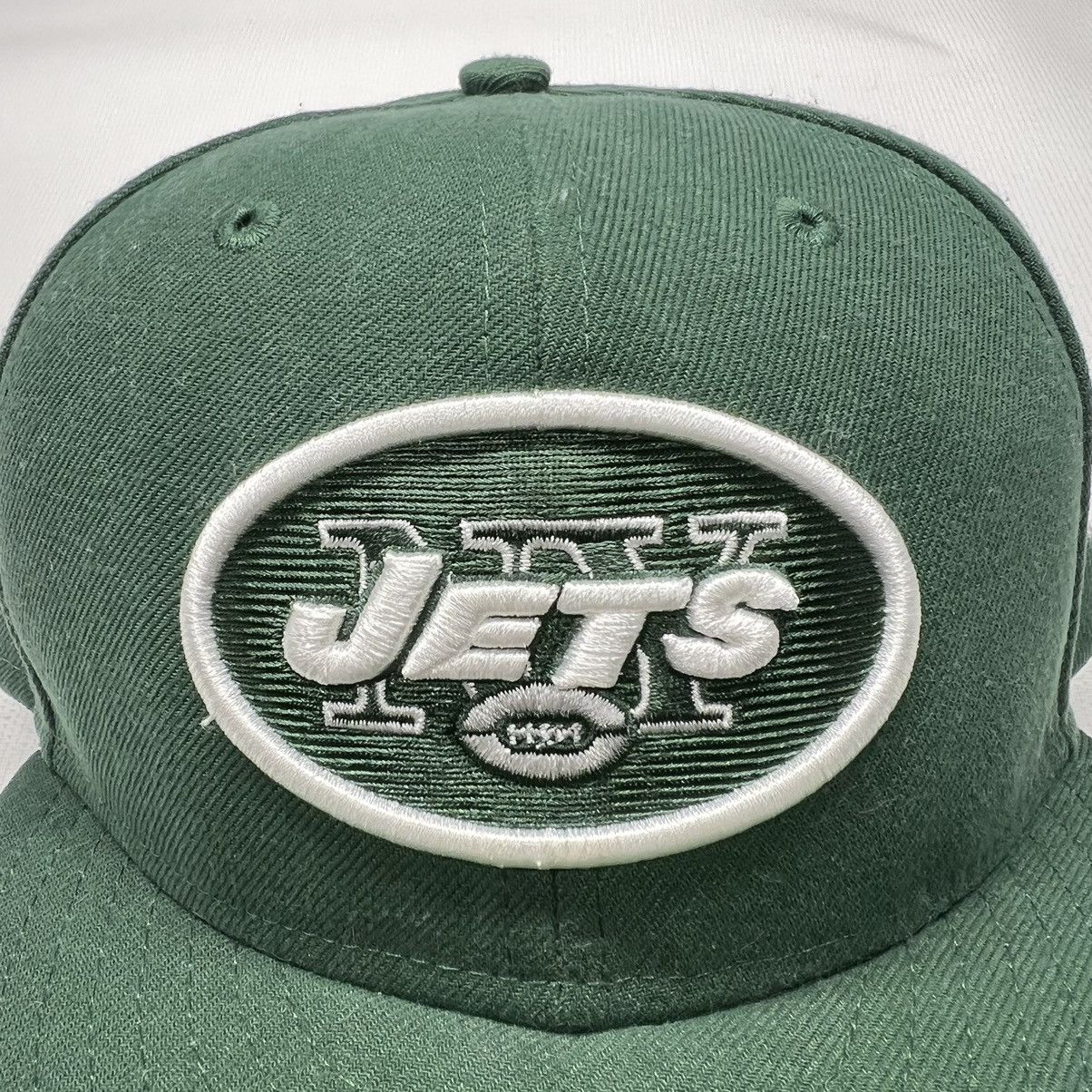 NFL × New Era Jets New Era Hat Mens 6 3/4 Green 59FIFTY Fitted Cap NFL Size ONE SIZE - 3 Thumbnail