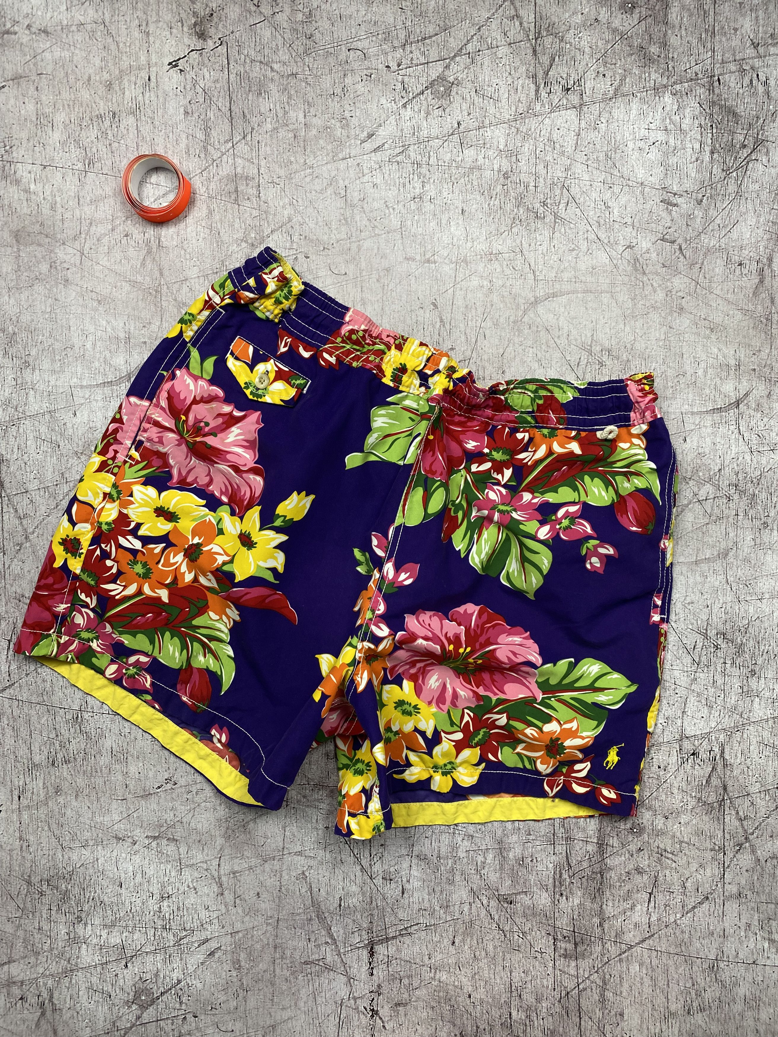 Polo Ralph Lauren × Ralph Lauren × Vintage Polo Ralph Lauren Vintage Mens Nylon Swimming Shorts Size US 34 / EU 50 - 1 Thumbnail