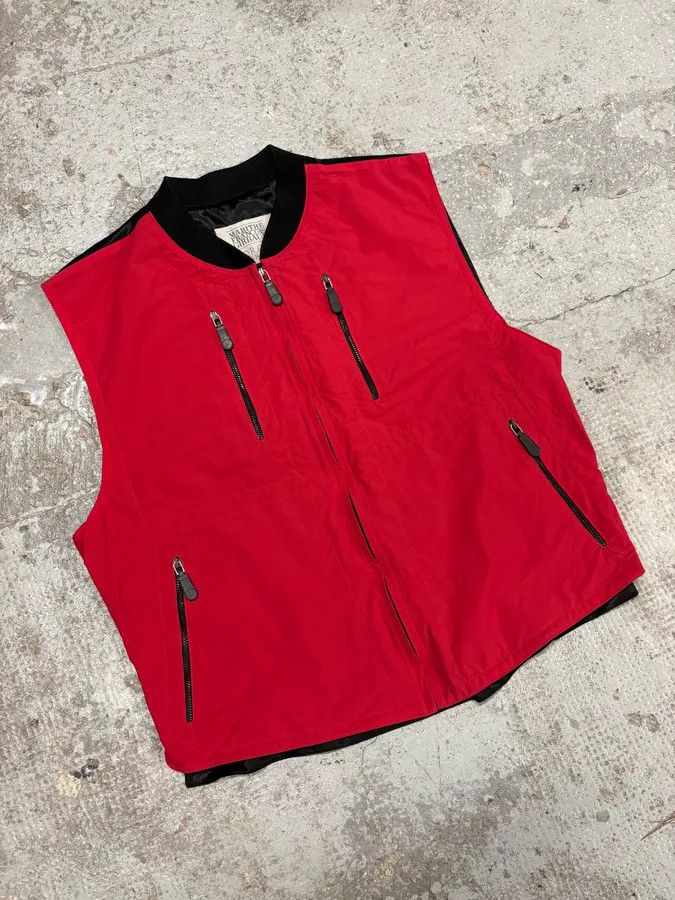 Marithe + Francois Girbaud 2000s Marithé + François Girbaud Red Tactical Vest Size US S / EU 44-46 / 1 - 4 Thumbnail