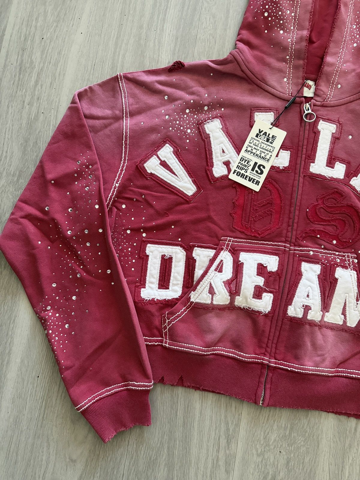 Vale Vale Forever Classico Zip Up Hoodie Ruby Size US XL / EU 56 / 4 - 2 Thumbnail