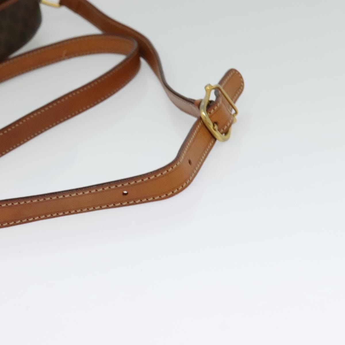 Celine CELINE Macadam Canvas Shoulder Bag Pvc Leather Brown Gold Size ONE SIZE - 7 Thumbnail