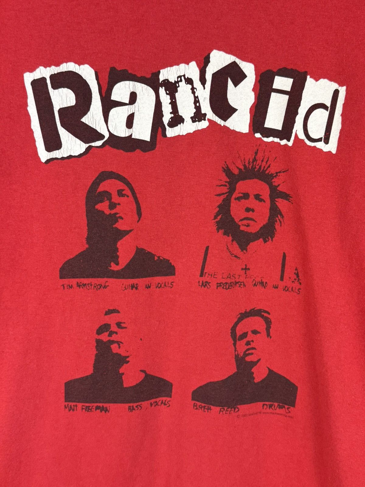 Band Tees 00s Rancid 2003 Punk Rock Band T-Shirt Red Vintage M Size US M / EU 48-50 / 2 - 2 Thumbnail